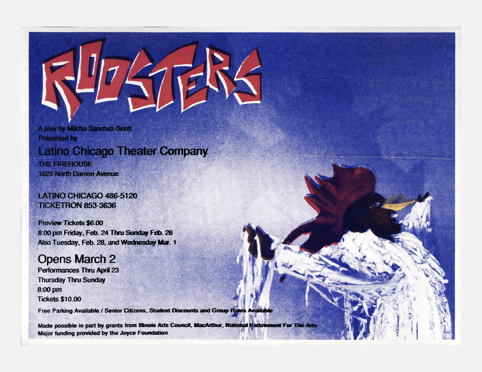 "Roosters" a play by Milcha Sánchez-Scott presented by the Latino Chicago Theater Company
